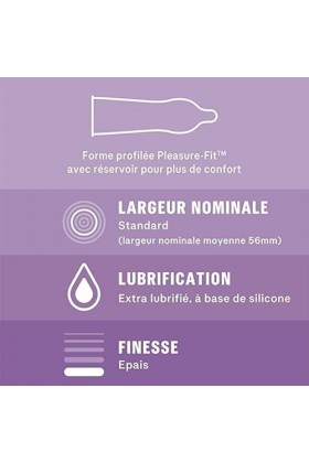 Durex - Préservatifs Nude Sans Latex - Sensation Peau contre Peau - 80 pièces