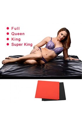 Dasertoe Draps de Lit Imperméables PVC Draps de Lit de Sexe Adulte Sexy Housse de Hypoallergénique Roi Draps de Lit 220X2 Cm 