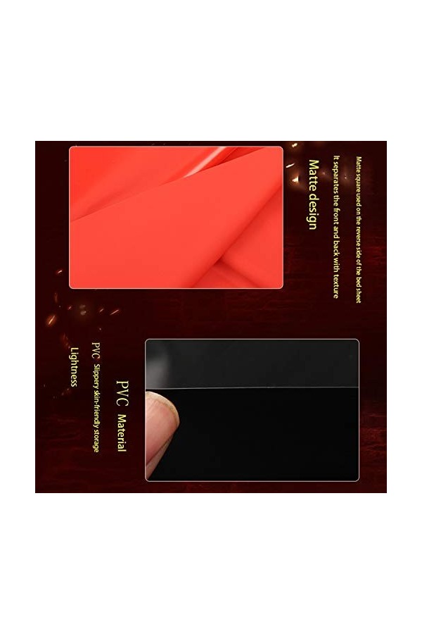 Draps de Lit Imperméables PVC Draps de Lit de Sexe Adulte Sexy Housse de Hypoallergénique Roi Draps de Lit 220X2 Cm