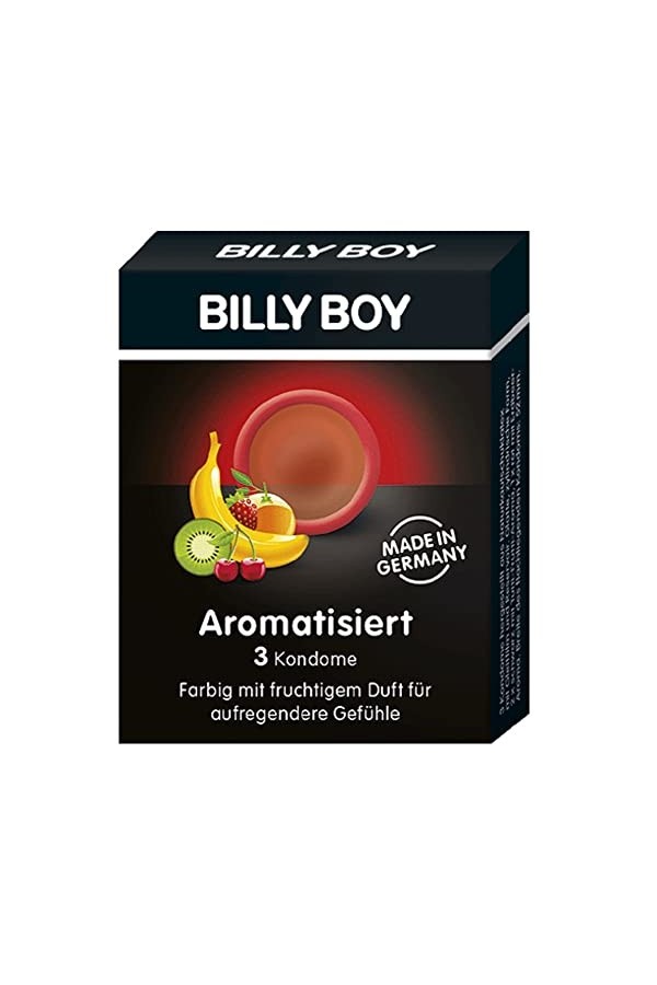 Billy Boy Lot de 3 préservatifs aromatiques