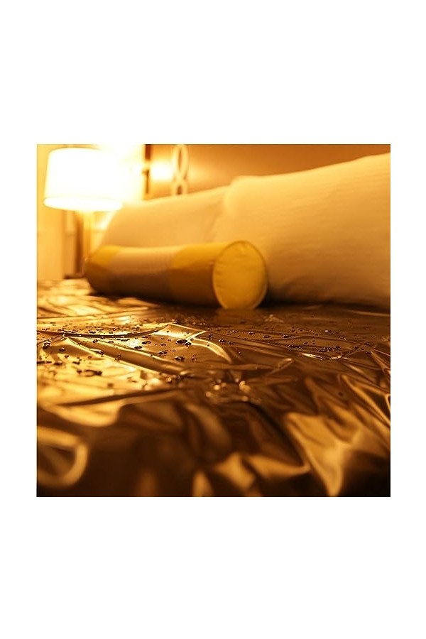 Noir Draps imperméables à leau Adult Couple Passion Products,Coussin de massage à lhuile intérieure,Draps de lit en caoutch