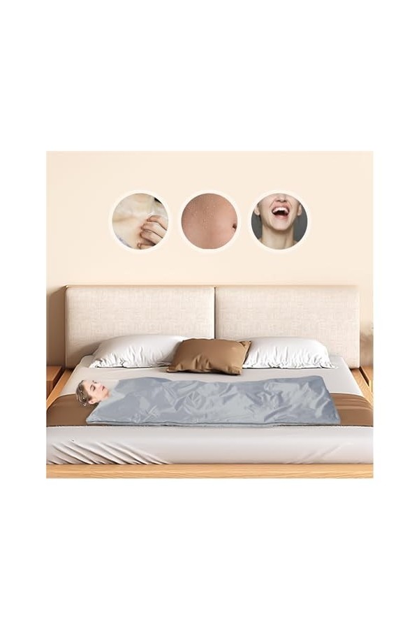 Couverture de sauna portable Couverture de Sauna à infrarouge lointain, couverture de modelage du corps, contrôur à 2 zones, 