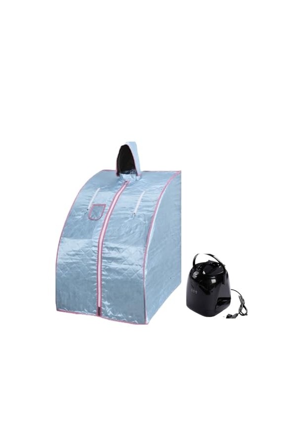 Couverture de sauna portable Tente portative de pièce de Sauna de vapeur avec le Pot de vapeur du chapeau 2.0L, support en mé
