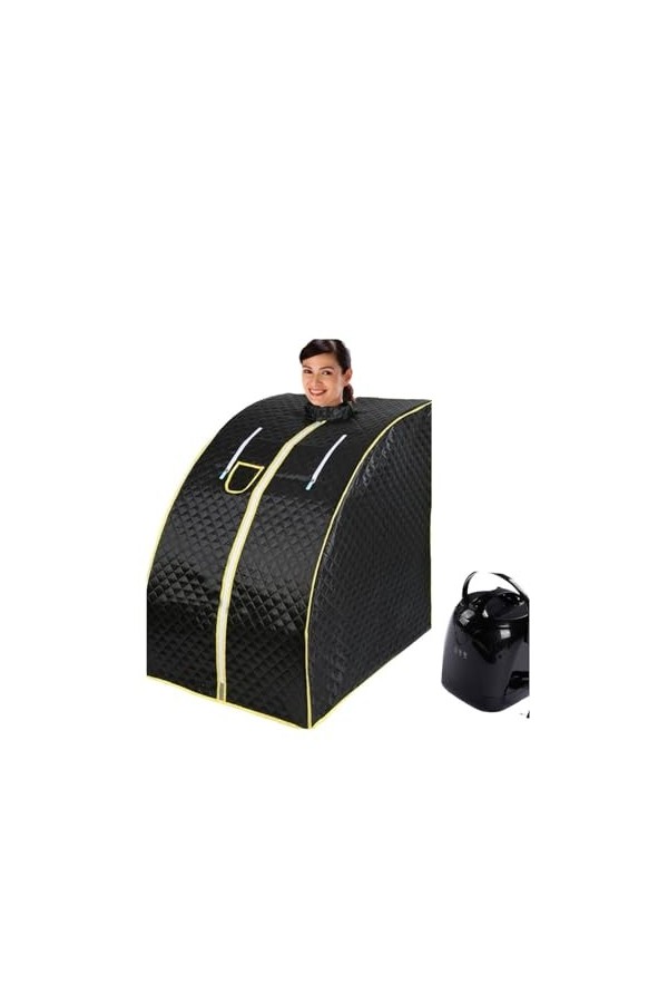 Couverture de sauna portable Tente portative de pièce de Sauna de vapeur avec le Pot de vapeur du chapeau 2.0L, support en mé