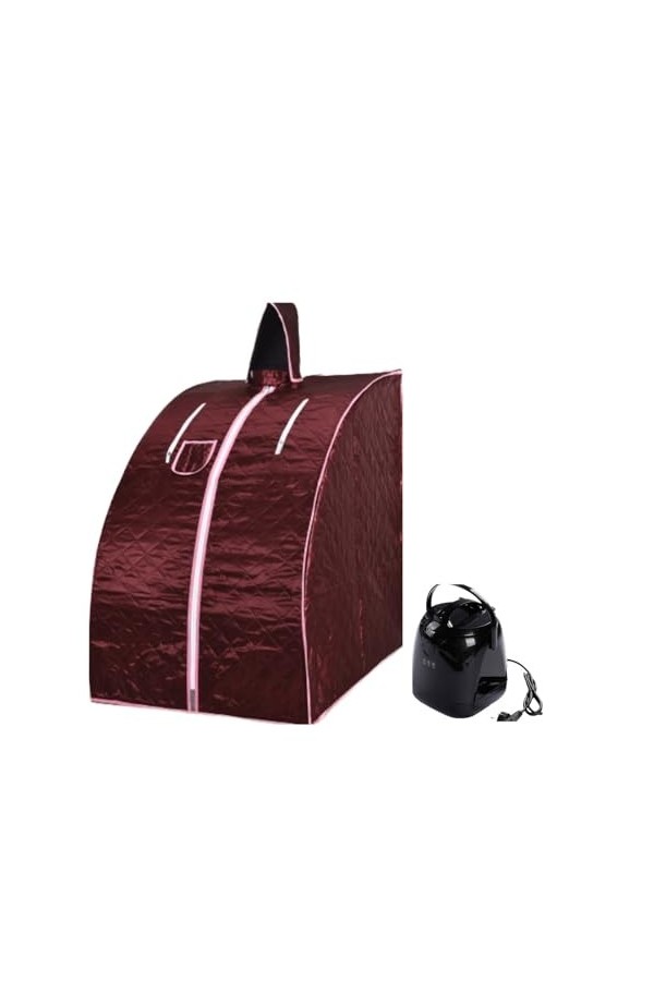 Couverture de sauna portable Tente portative de pièce de Sauna de vapeur avec le Pot de vapeur du chapeau 2.0L, support en mé