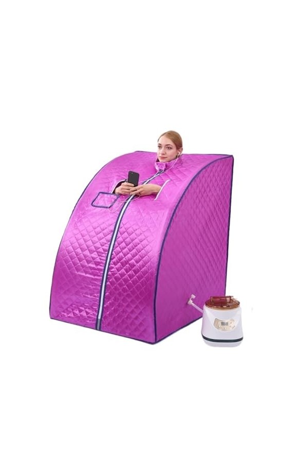 Couverture de sauna portable Salle de sauna dintérieur appropriée infrarouge portative portative à distance dune personne f
