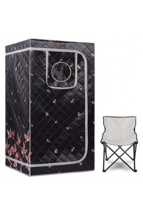 Couverture de Sauna Portable Kit de Sauna Infrarouge Portab, Spa à domici for Une Personne avec minuterie, télécommande de te