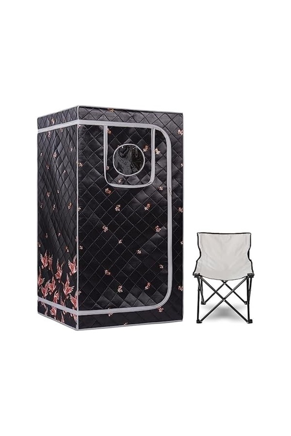 Couverture de Sauna Portable Kit de Sauna Infrarouge Portab, Spa à domici for Une Personne avec minuterie, télécommande de te
