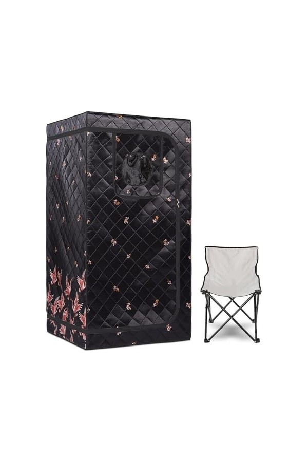 Couverture de Sauna Portable Kit de Sauna Infrarouge Portab, Spa à domici for Une Personne avec minuterie, télécommande de te