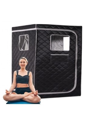 Couverture de sauna portable Tente de sauna for 2 personnes, kit de sauna portab for la maison, spa for tout corps, grand esp