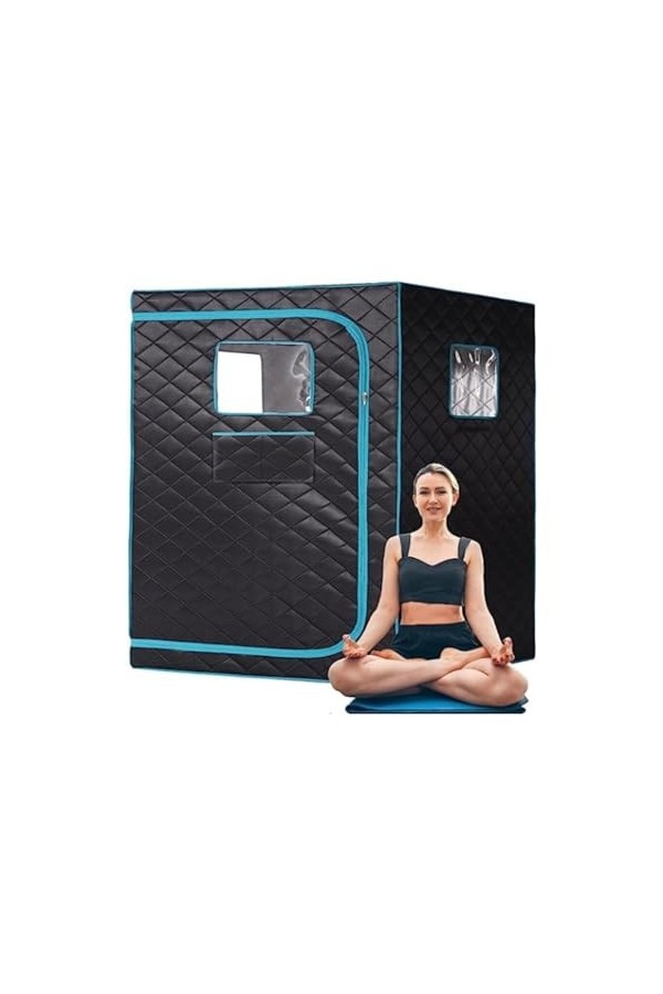 Couverture de sauna portable Tente de sauna for 2 personnes, kit de sauna portab for la maison, spa for tout corps, grand esp