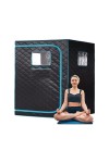 Couverture de sauna portable Tente de sauna for 2 personnes, kit de sauna portab for la maison, spa for tout corps, grand esp