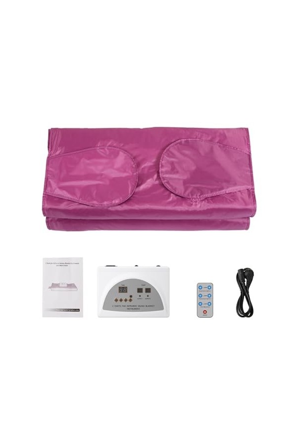Couverture de sauna portable Couverture de Sauna infrarouge améliorée, couverture chauffante amincissante for brûler les grai