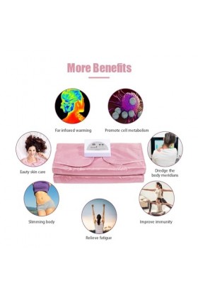 Couverture de sauna portable Couverture de Sauna infrarouge améliorée, couverture chauffante amincissante for brûler les grai