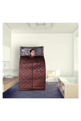 Couverture de sauna portable Tente de sauna portative pliante, mini salle de sauna à vapeur humide, corps complet for la thér