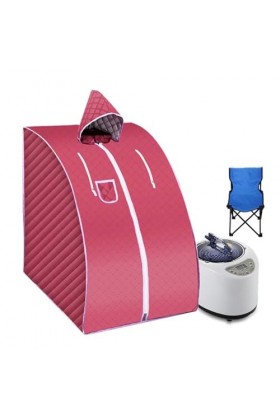 Couverture de sauna portable Tente à vapeur portable, sauna, bain à domicile, 1000 W, 2,0 L, comprend une chaise pliable, fac