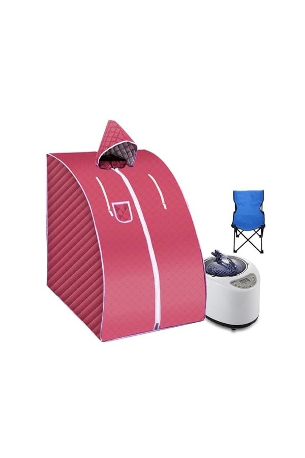 Couverture de sauna portable Tente à vapeur portable, sauna, bain à domicile, 1000 W, 2,0 L, comprend une chaise pliable, fac