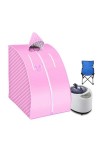 Couverture de sauna portable Tente à vapeur portable, sauna, bain à domicile, 1000 W, 2,0 L, comprend une chaise pliable, fac