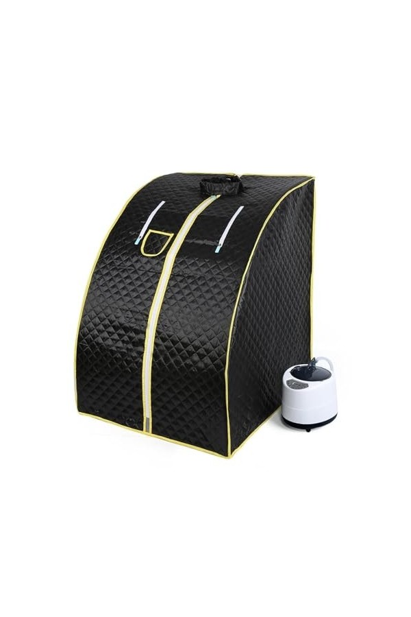 Couverture de sauna portable Tente à vapeur portable, sauna, bain à domicile, 1000 W, 2,0 L, comprend une chaise pliable, fac