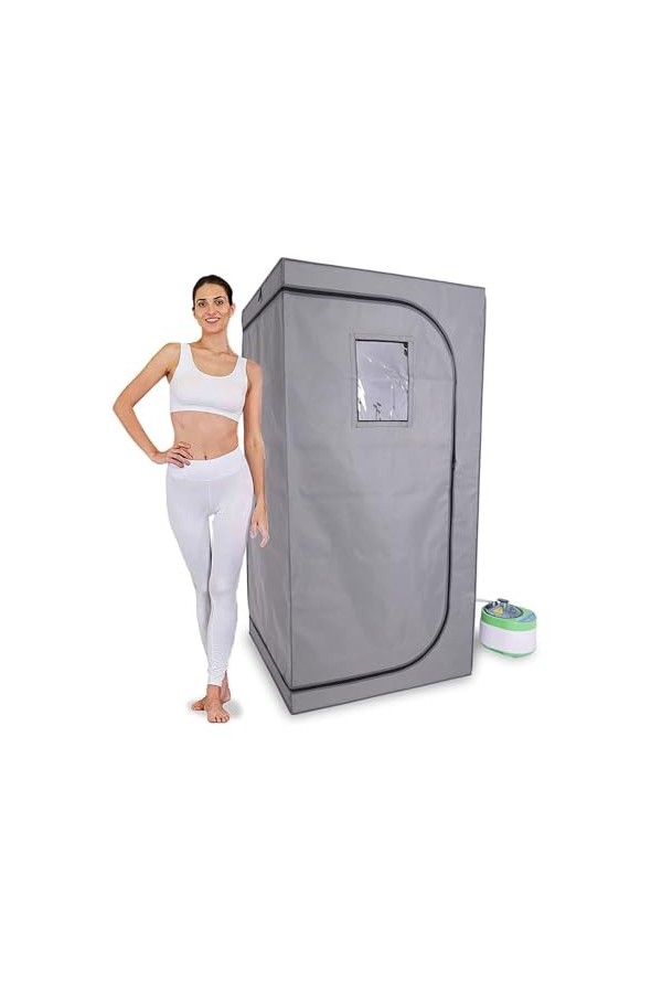 Couverture de Sauna Portable Tente Pliable for 1 Personne, Sauna à lozone for Tout Le Corps, Spa, Salle de Sauna à Vapeur Po