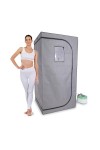 Couverture de Sauna Portable Tente Pliable for 1 Personne, Sauna à lozone for Tout Le Corps, Spa, Salle de Sauna à Vapeur Po
