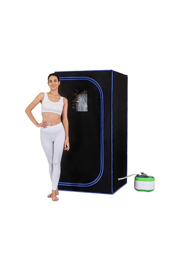 Couverture de Sauna Portable Tente Pliable for 1 Personne, Sauna à lozone for Tout Le Corps, Spa, Salle de Sauna à Vapeur Po