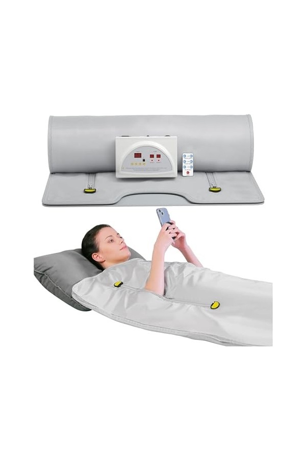 Couverture de sauna portable Couverture de sauna brûlante de graisse, couverture de sauna chauffante en tissu Oxford for déto