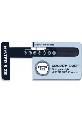 MISTER SIZE Condom Sizer anglais - Déterminez maintenant votre taille de préservatif