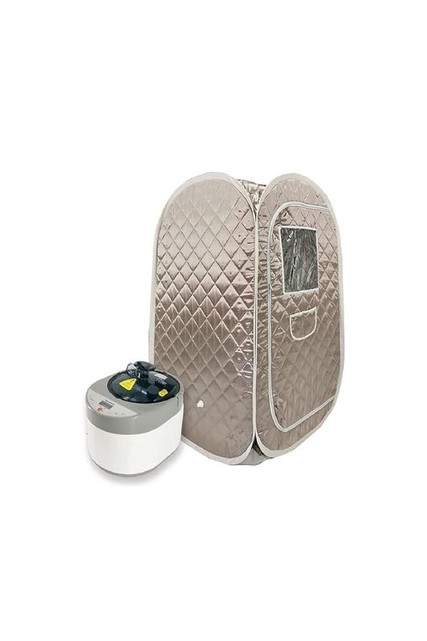 Couverture de sauna portable Ensemble de sauna à vapeur for tout le corps, grand pot à vapeur de 4 L, spa for une personne, a