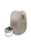 Couverture de sauna portable Ensemble de sauna à vapeur for tout le corps, grand pot à vapeur de 4 L, spa for une personne, a