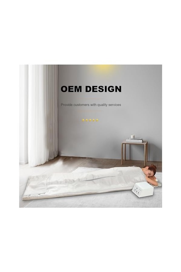 Couverture de sauna portable Couverture de sauna infrarouge lointain, couverture de sauna en sapin de perte de poids à 3 zone