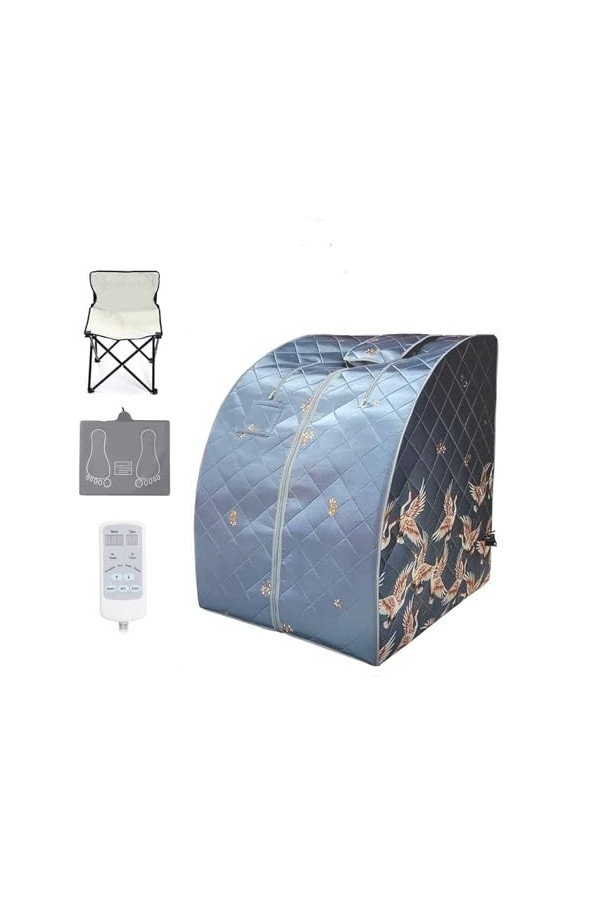 Couverture de sauna portable Sauna à infrarouge lointain, ensemble de SPA Portable for tout le corps, for une personne, avec 