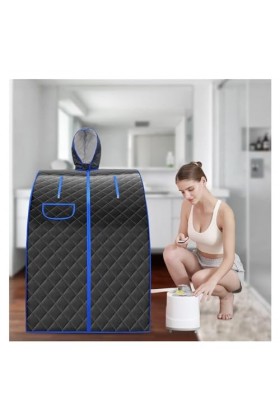 PROHEL Couverture de Sauna Portable Tente à Vapeur Sauna Portable avec Chaise Pliable Incluse, Bain Spa à Domicile 1000W 2L f