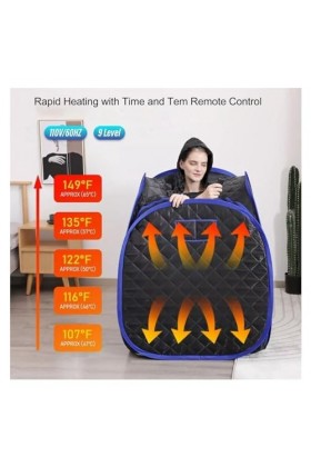 Couverture de sauna portable Tente de sauna à vapeur portative, vapeur personnelle pleine grandeur, spa personnel à domicile 