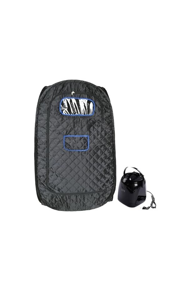 Couverture de sauna portable Tente de SPA de Sauna à vapeur portative pleine grandeur, Mini salle de bain 1000W 2.0L cabine d
