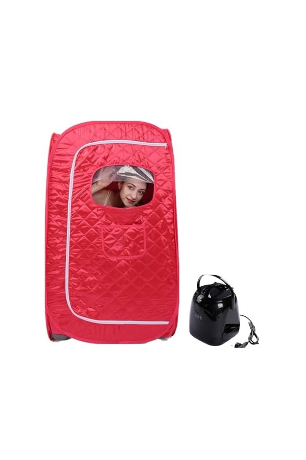 Couverture de sauna portable Tente de SPA de Sauna à vapeur portative pleine grandeur, Mini salle de bain 1000W 2.0L cabine d
