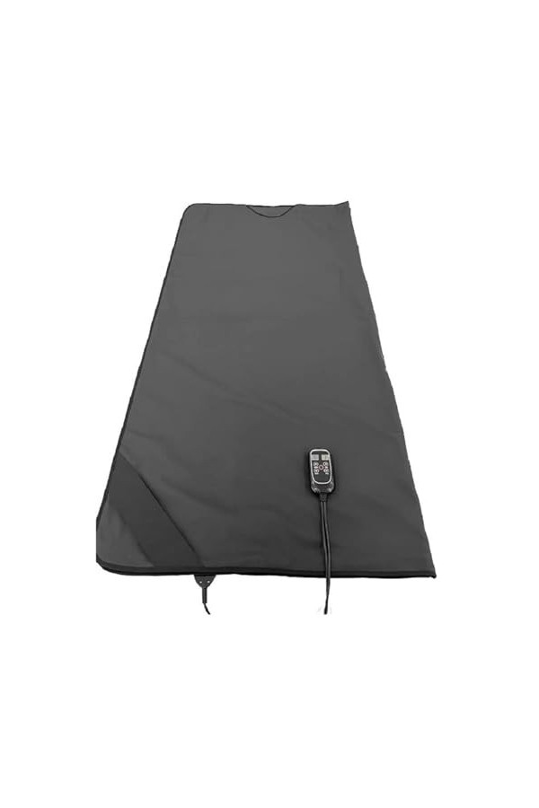 Couverture de sauna portable Couverture de sauna à infrarouge lointain, couverture de sauna pondérée en sapin à 2 zones for l