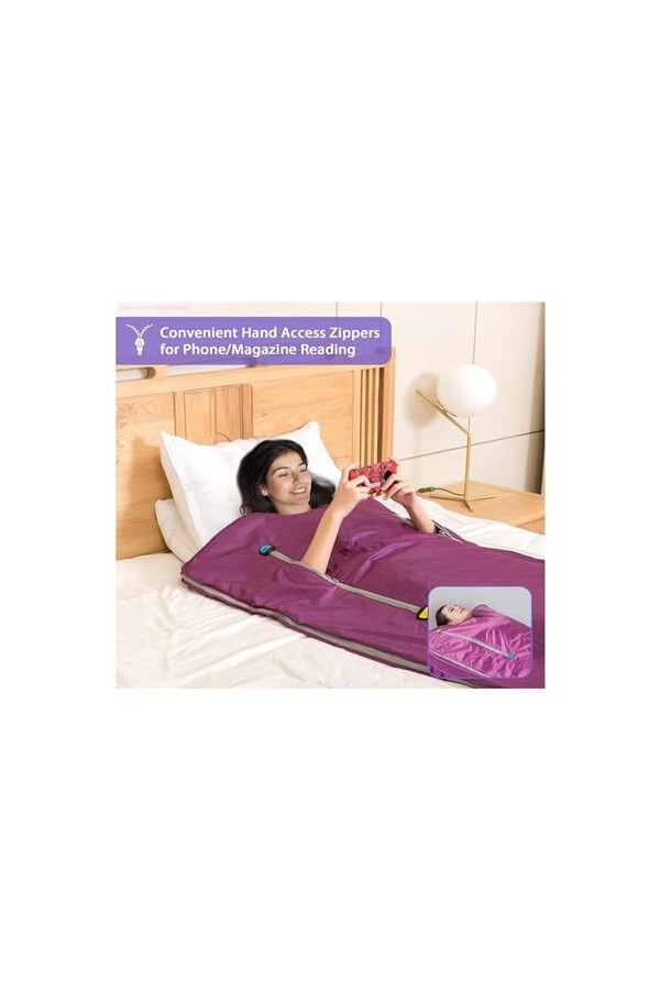 Couverture de sauna portable Couverture de Sauna à infrarouge lointain, perte de poids, pondérée for la forme du corps, aminc