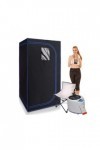 Couverture de sauna portable Sauna à vapeur Portable avec chaise pliante incluse, chauffa complet du corps 2000W 4,2l cabine 