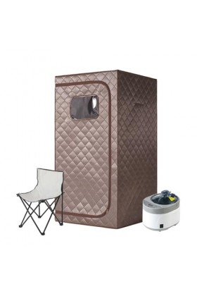 Couverture de sauna portable Ensemble de sauna à vapeur for tout le corps, grand pot à vapeur de 4 L, spa for une personne, a