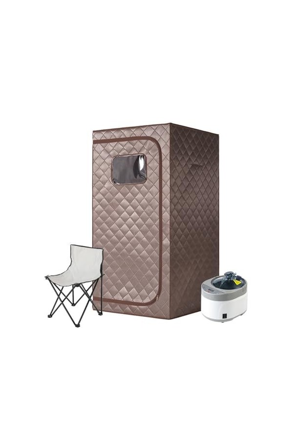 Couverture de sauna portable Ensemble de sauna à vapeur for tout le corps, grand pot à vapeur de 4 L, spa for une personne, a