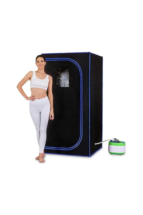 Couverture de sauna portable Tente complète de plus grande tail for Sauna, un Spa personnel, 4l, vapeur, facilite linsomnie,