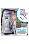 Couverture de sauna portable Tente complète de plus grande tail for Sauna, un Spa personnel, 4l, vapeur, facilite linsomnie,
