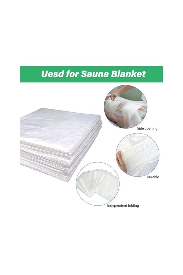MYOURY Couverture de Sauna Infrarouge Couverture de Sauna Infrarouge 50 pièces/Sacs, Sacs de Bain, Couverture de Sauna en Feu