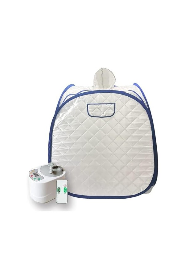 Couverture de sauna infrarouge Kit de sauna portable for une personne, tente de chapeau de spa for tout le corps à la maison,
