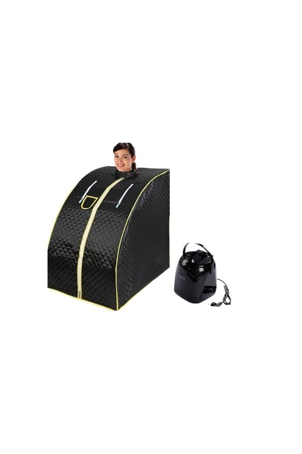 Couverture de sauna infrarouge Salle portative de générateur de sauna à vapeur, pot de vapeur 2.0L amincissant le support en 