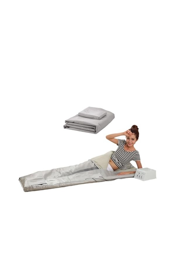 Couverture de sauna portable Couverture de sauna infrarouge lointain 3 zones, couverture de sauna en sapin de perte de poids 