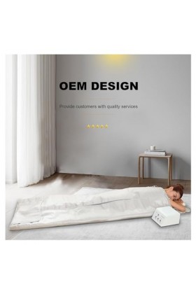 Couverture de sauna portable Couverture de sauna infrarouge lointain 3 zones, couverture de sauna en sapin de perte de poids 