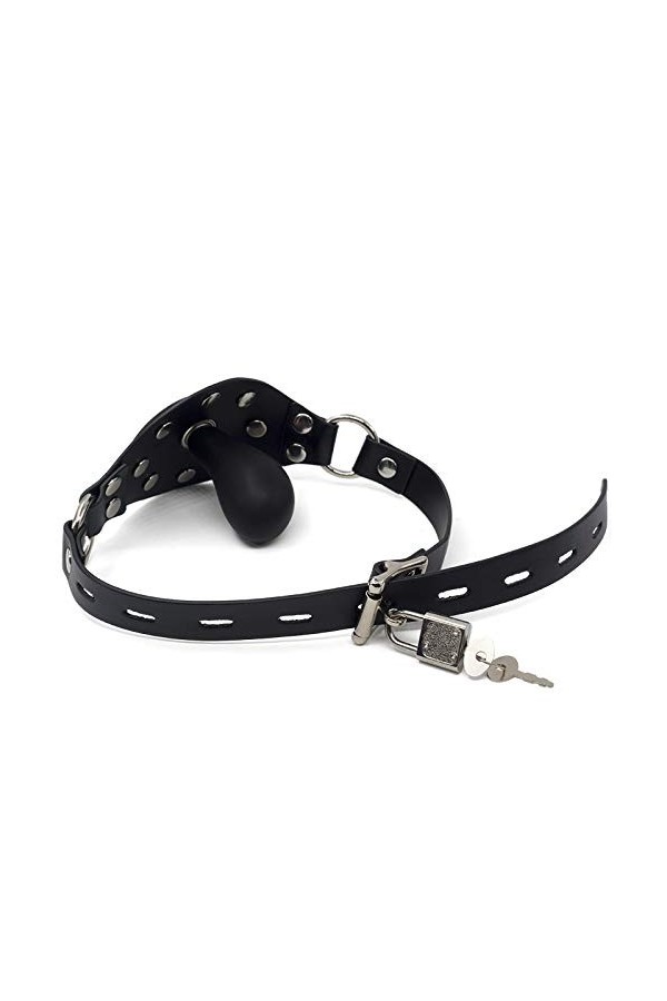 - Gonflable Gag Pour Femme Plaisir Pet Training Bouche Peluche Balle Jouet Gåg Collier En Cuir Réglable Vêtements.