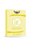 Préservatifs au goût de banane 52mm - 48 pièces Feeling real Film glissant pour rapports anaux extra fins extra humides par L